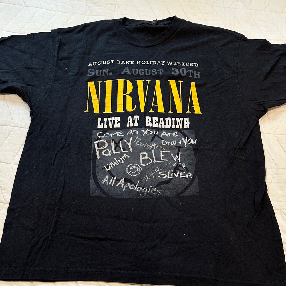 Nirvana Black Graphic T-Shirt